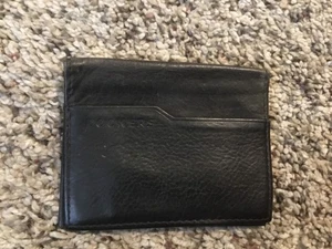 Dockers schwarzes Kartenetui Bi-Fold Geldbörse Leder - Bild 1 von 3