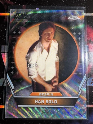 2024 Topps Chrome Star Wars Hyperspace Han Solo Refractor 18/25 #59 - Image 1 of 3