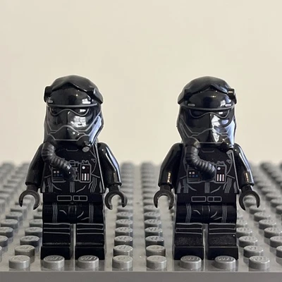 Lot of 2 First Order TIE Fighter Pilot Star Wars LEGO minifigure sw0672 75101 1D - Image 1 of 2