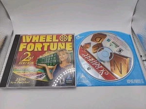 Wheel Of Fortune 2nd Edition And Scrabble PC Games Hasbro Interactive  - Picture 1 of 6