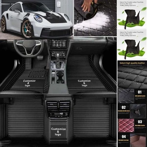 Alfombrillas de coche personalizadas impermeables de lujo forro automático para Porsche 911 - Imagen 1 de 26