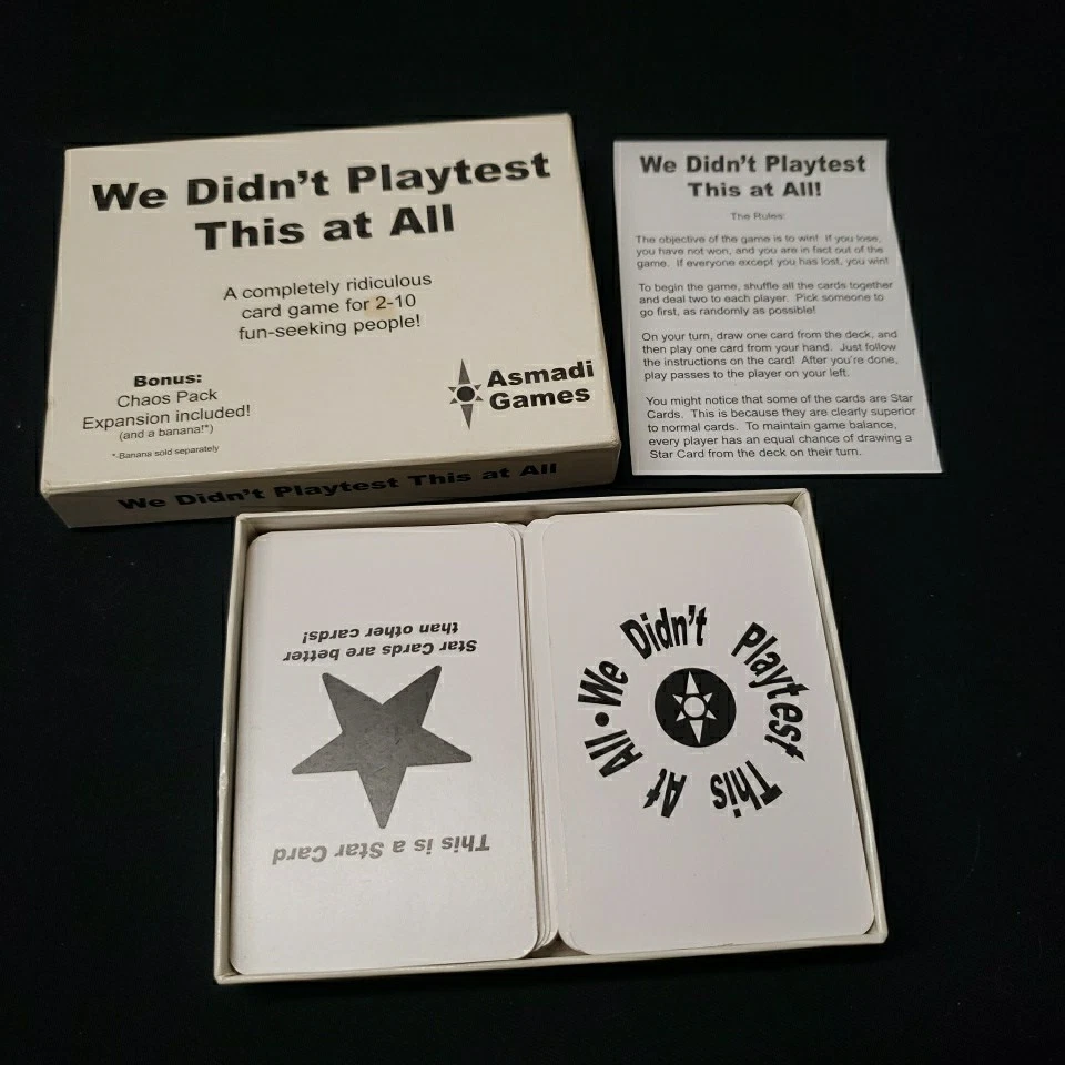 We Didn't Playtest This At All (карточная игра, 2007) Asmadi оригинальная вечеринка ПОЛНАЯ - Изображение 1 из 1