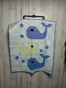 Handgefertigte Baby Wal Decke 32,5"x36" - Bild 1 von 5