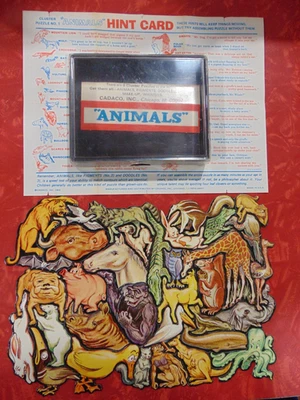 Vintage CADACO Cluster Puzzle "Animals" COMPLETE - Image 1 of 3