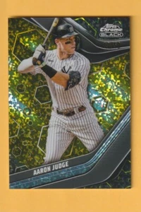 2023 Topps Chrome Black AARON JUDGE Gold Mini Diamond /50 #1 New York Yankees - Picture 1 of 2