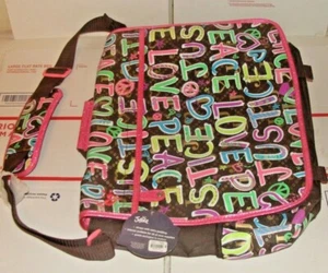 School Carry Case/ Book Bag VERY Colorful ,by Justice, NEVER USED - - Picture 1 of 7