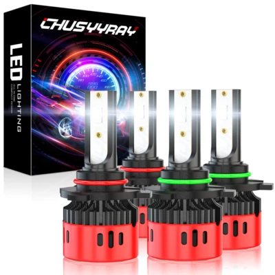 For Mitsubishi Lancer 2008 2009 2010 2011 2012-2017 4X 6000K LED Headlight Bulbs - Image 1 of 4