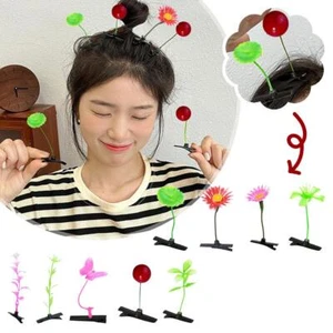 5X Mini Sprout Hair Clips Girls Simulation Flower Hairpin Barrettes Z2M6 I9W1 - Picture 1 of 33