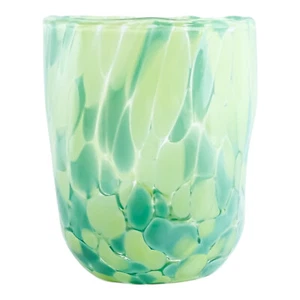 Murano Glass Shot Green Millefiori Venice Italy Handmade - Picture 1 of 7