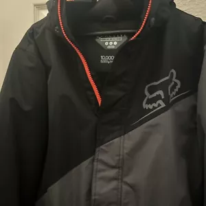 Men’s Fox jacket With Hood XL Black Gray And Orange Active Tech - Picture 1 of 9
