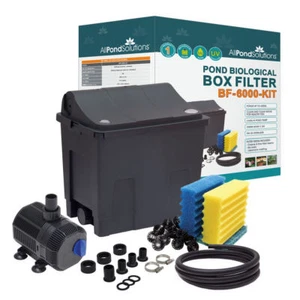 Small Box Fish Pond Filter Optional Pump / UV Steriliser / Hose / Clips < 6000L - Picture 1 of 3