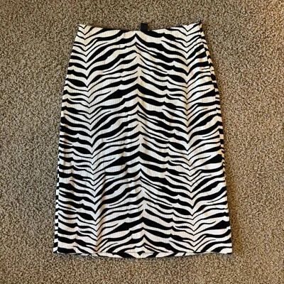 Polo Jean's Co. Ralph Lauren Estampado Cebra Grande Pana, Algodón Talla 4 Falda Foto 1 de 4