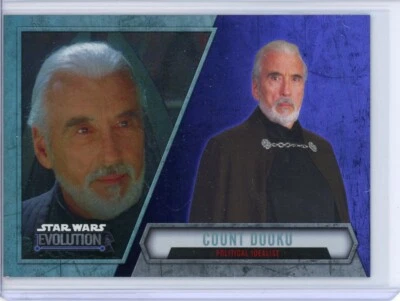 COUNT DOOKU 2016 Topps Star Wars Evolution PURPLE LIGHTSABER Parallel Card #96 - Image 1 of 2