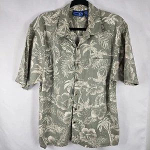 Ocean Pacific OP Floral Hawaiihemd Tropical Palm Tree Print Herren Größe M - Bild 1 von 6