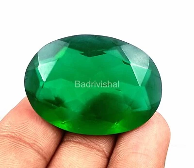 Top Quality 88 Ct Certified Green Moldavite Oval Shape Loose Gemstone 4AUF - Image 1 of 4