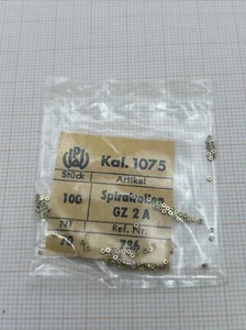 Sortiment Spiralrollen Kal 1075 Messing Clock Uhrmacher GZ 2 A 100 Stück - Bild 1 von 2