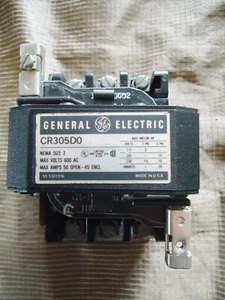 General Electric GE CR 305D0 Magnetic Starters. Max volts: 600 AC, Max amps 50 - Picture 1 of 9