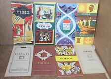 Vintage LOT 8 1950s French France Travel Posters / Maps / Itineraries   (B6)