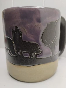 Mara - Mexico Wolves Coffee Mug 16 OZ Oversized Hand Made & Painted - Picture 1 of 4