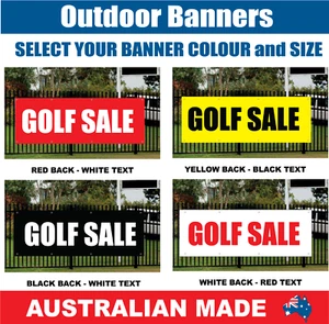 GOLF SALE - VINYL BANNER SIGN - Australian Made - Picture 1 of 4