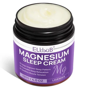Magnesium Oil Cream for Sleep,Magnesium Body Butter - Support for Sleep, Leg ... - Picture 1 of 5