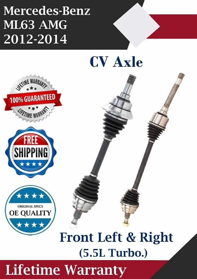 Nuevo eje CV delantero OE para Mercedes ML63 AMG 2012-2014 garantía de por vida Foto 1 de 4