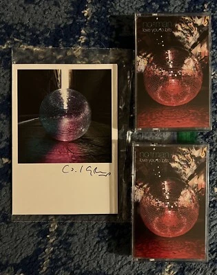 No-Man Love You To Bits Porcupine Tree Steven Wilson Carl Glover Autograph Card - Image 1 of 4