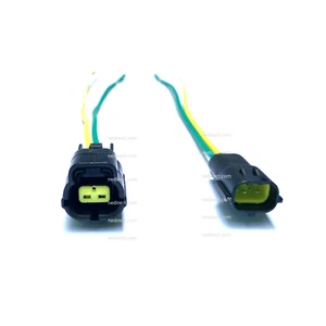 6" ASSEMBLED WATERPROOF 2 PIN ELECTRICAL 1.8MM AWG WIRE CONNECTOR PLUG - Picture 1 of 3