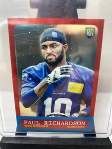 2014 Topps Chrome Mini Paul Richardson Rookie Card Seattle Seahawks - Picture 1 of 2