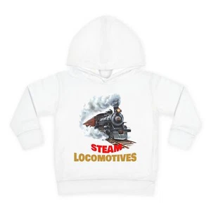 Steam Locomotive Toddler Hoodie, Train Lover Pullover, Kids Fleece [...] - Picture 1 of 5