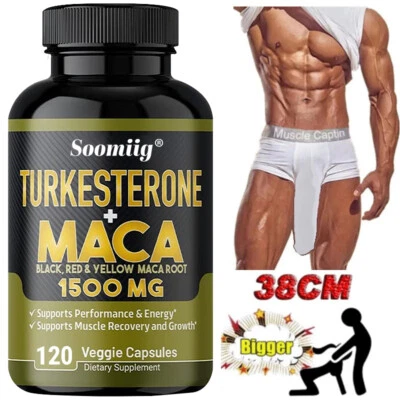 Cápsulas de turquesona + maca - Apoya la recuperación y el crecimiento muscular, aumenta la energía - Imagen 1 de 4