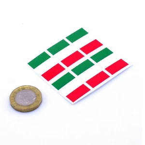 Italy Flag Stickers x6 25mm Car Motorbike Helmet Vinyl Decals Italian Tricolore - Picture 1 of 1