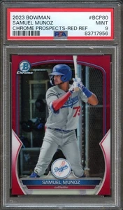 BB - 2023 Bowman Chrome - Red /5 - #BCP-80 - Samuel Munoz - PSA 10 - Picture 1 of 2