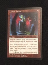Cursed Totem NM MTG Mirage Magic