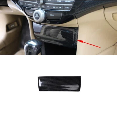 Marco de caja de almacenamiento de control central de fibra de carbono para Honda Accord Crosstour 08-13  Foto 1 de 4