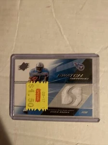 2004 Upper Deck SPx Chris Brown #SW-CB Swatch Supremacy Jersey Card - Bild 1 von 2