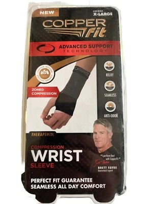 Copper Fit Compression Wrist Sleeve Unisex XL - Image 1 of 4