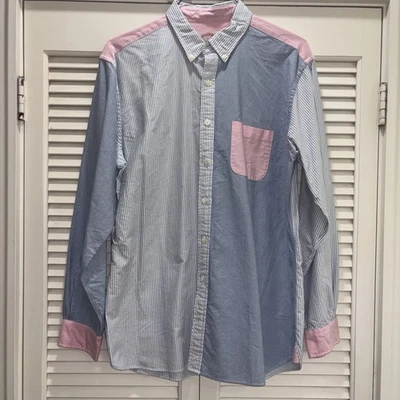 Brooks Brothers vintage multi-stripe / panel cotton Fun Shirt (Large)  - Image 1 of 4