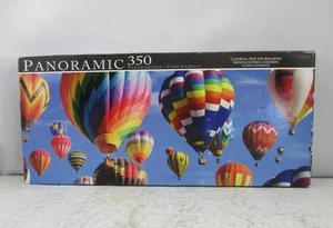 LPF "Colorful Hot Air Balloons" - Panoramic - 350 piece 7" x 18" Puzzle - NEW - Picture 1 of 3