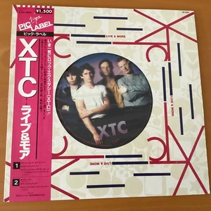 XTC LIVE & MORE JAPAN LP OBI VIP-5904 PICTURE LABEL - Picture 1 of 4