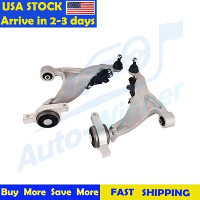 Fits Infiniti Q70L 2015-2019 M35h 2012-2013 RWD Front LH & RH Lower Control Arm Foto 1 de 4
