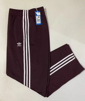 adidas Originals Adicolor Firebird Trainingshose weinrot weiß Größe 2XL... - Bild 1 von 4