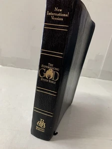 NKJV Experiencing God Study Bible Broadman Black Bonded Leather 1994, Red Letter - Picture 1 of 11