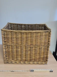 Vintage Wicker Log Basket Large Toybox Storage Basket - Picture 1 of 11