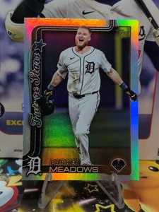 2025 Topps Baseball Series 2 Parker Meadows #576 Future Stars Rainbow Foil DET - Foto 1 di 10