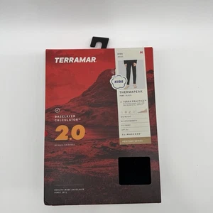 Youth Thermal Pants Long Underwear Base Layer Black Medium ThTERRAMAR 2.0 Cloud - Picture 1 of 5