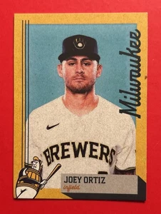 2024 MILWAUKEE BREWERS JOEY ORTIZ Regional Police Safety Baseball Card Rookie RC - Picture 1 of 2