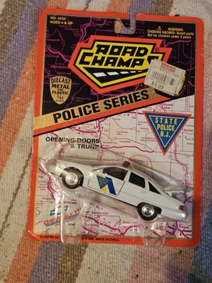 New In Package 1995 Road Champs NJ State Police Cruiser Chevy Caprice Diecast - Image 1 of 2