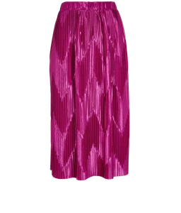 Givenchy Pleated Midi Skirt Womens 10 Pink Polyester (Polymer) - Picture 1 of 4