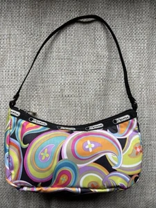 LeSportsac kleine Geldbörse Kosmetiktasche Portemonnaie Etui 9 x 5 hell Paisley bunt - Bild 1 von 6
